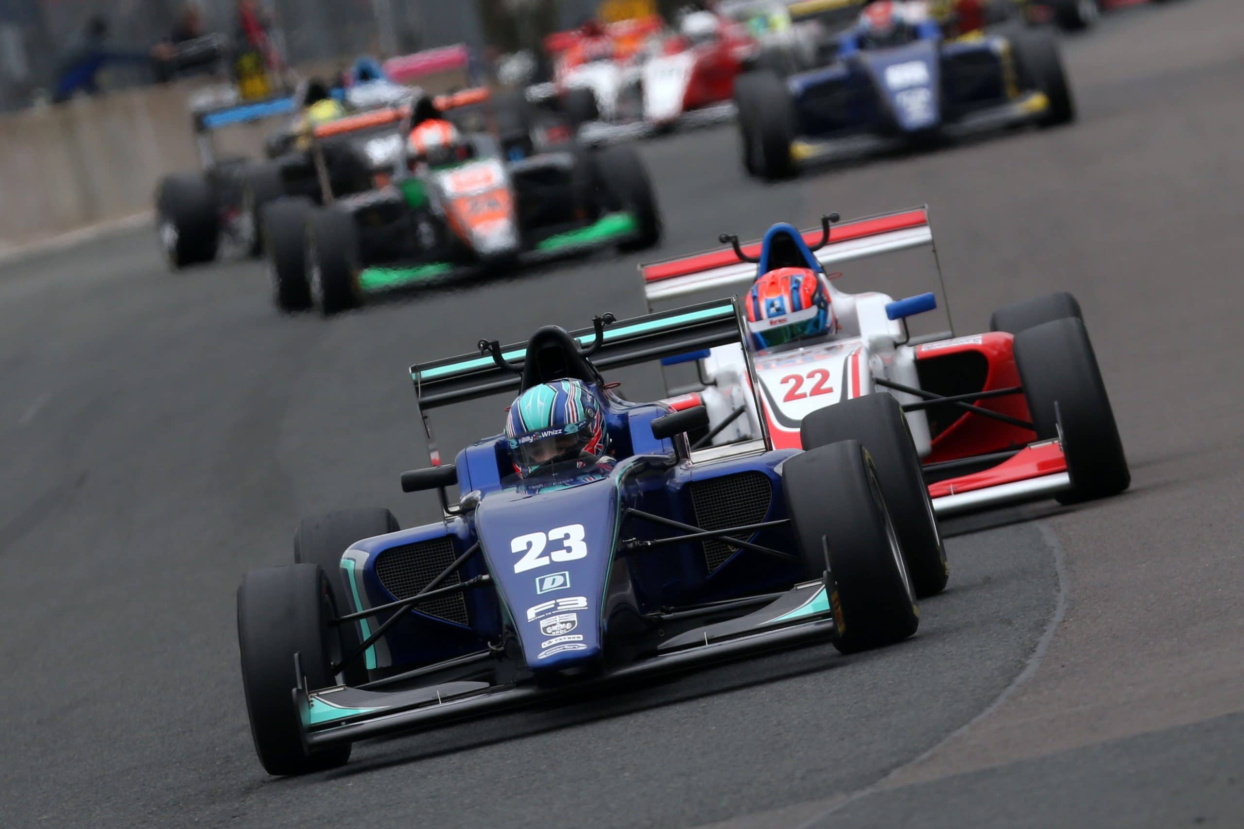 Billy Monger, Carlin – BRDC British F3 Race 1 – Oulton Park 2018. Credit: Jakob Ebrey Photography