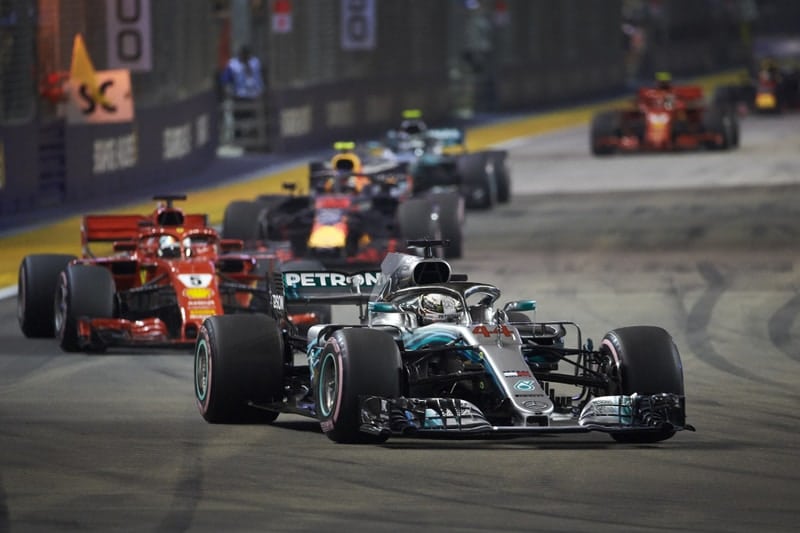 2018 Singapore Hamilton lead