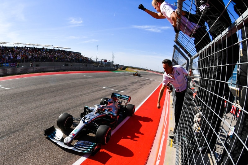 2019 USA Bottas crosses the line