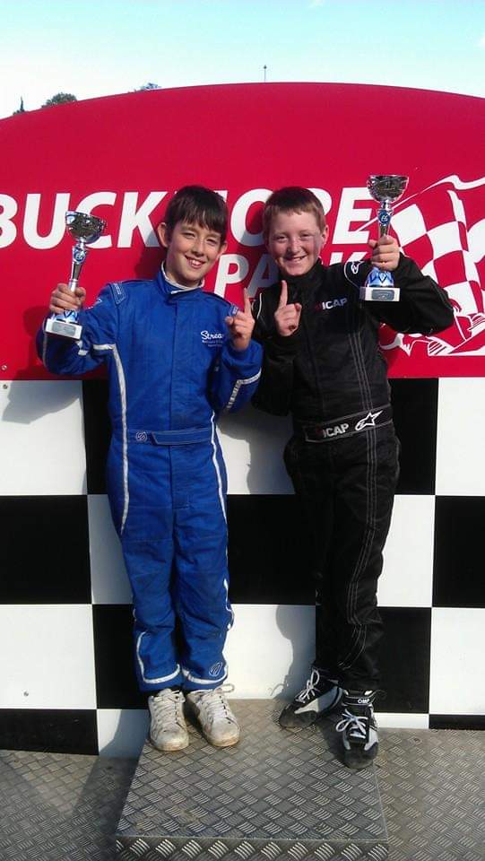Myself (Right hand side) and a friend (Left hand side) who also won his class