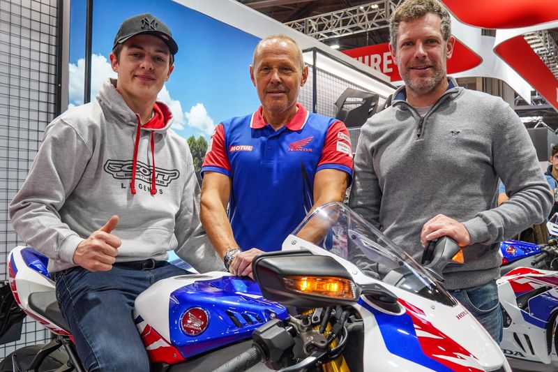 Bourne on his Fireblade