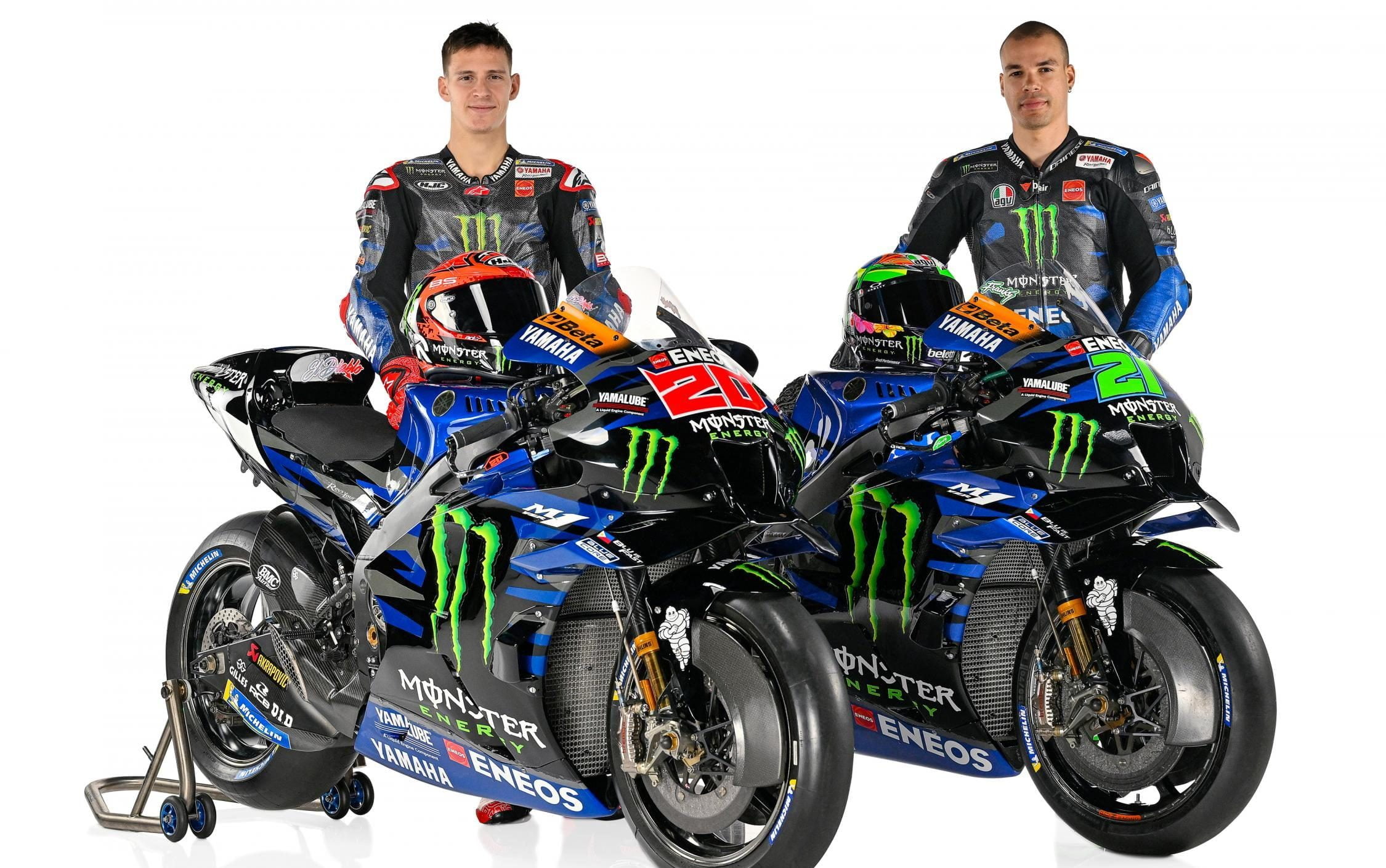 Quartararo and Morbidelli at the Yamaha team launch