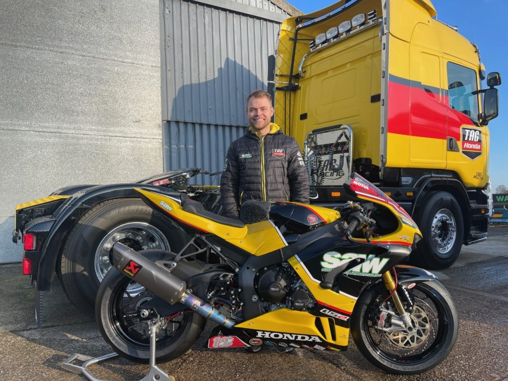 Winfield with TAG Honda