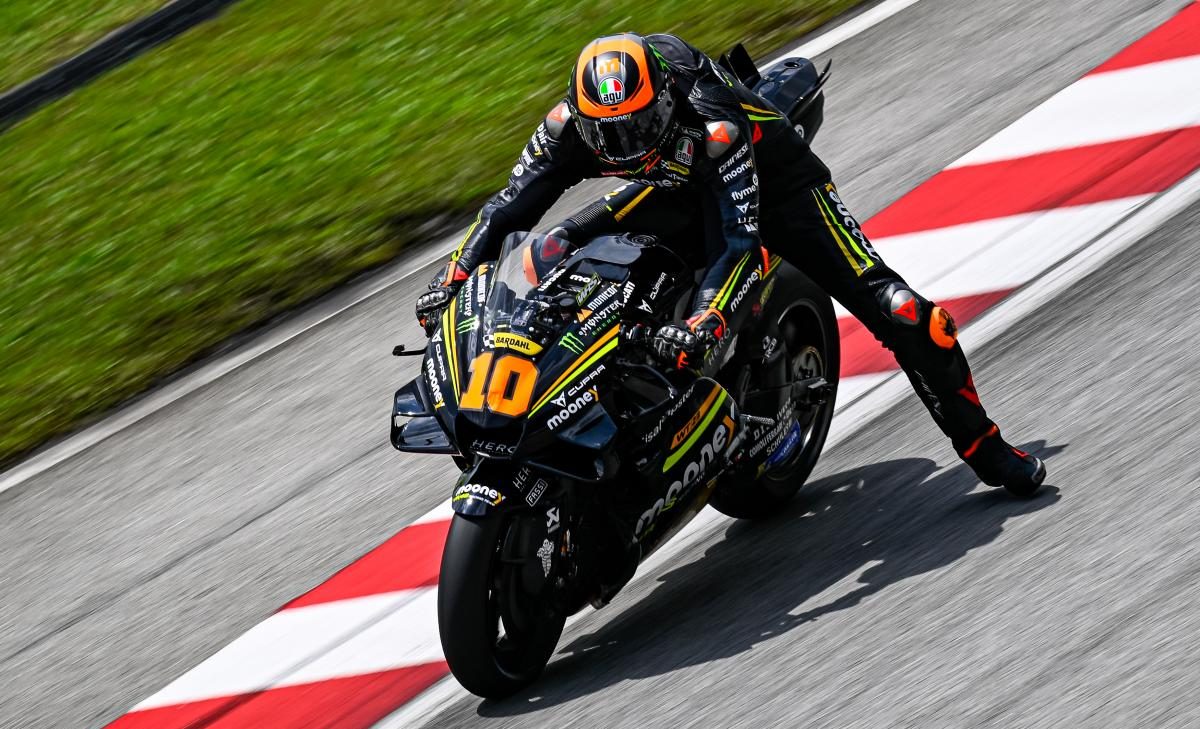 Luca Marini at the Sepang MotoGP test