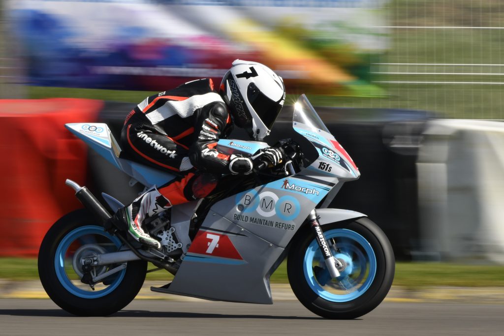 LS2 Helmets MiniGP70 - #7 Luke 'flatcap' Fitchett dominant at Lydd. Pic: Dale Baldwin Photography